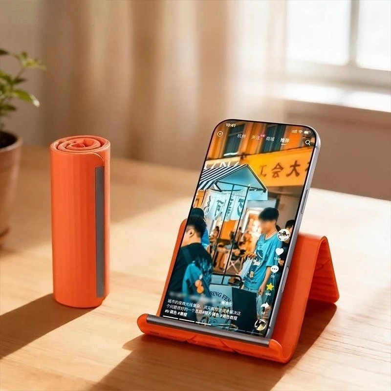 Laptop Stand - Esnek Silikon Masaüstü Telefon Standı, Taşınabilir,
