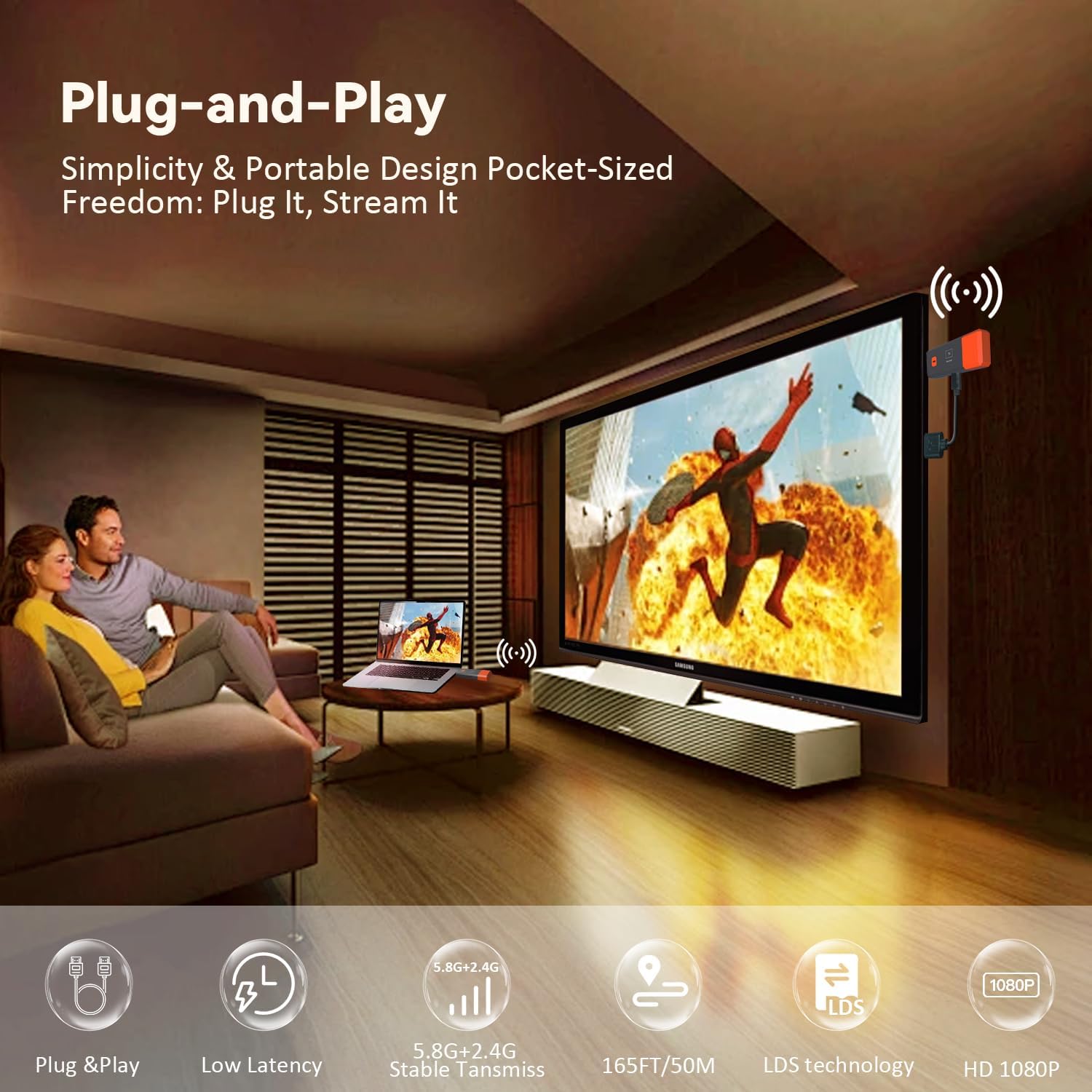 50M Kablosuz İletim Video Veri - Hdmi Cable incelemesi ve fiyatı