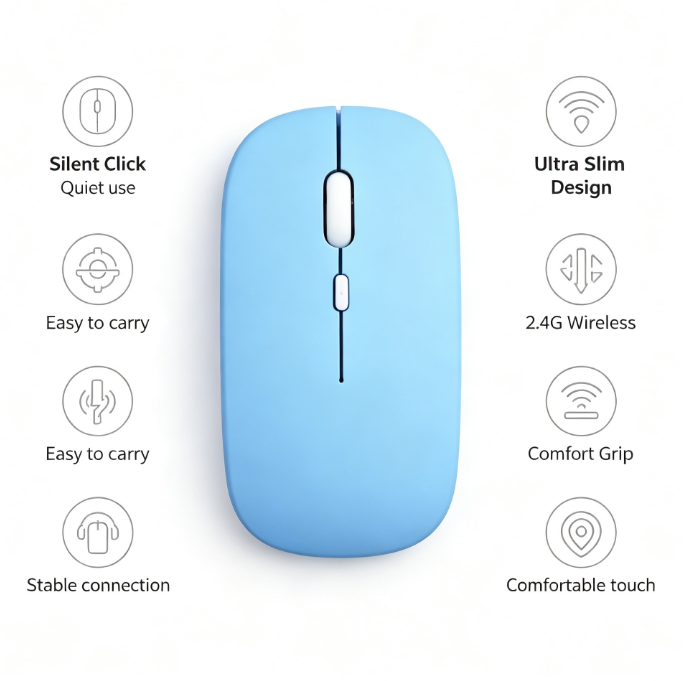 HTMCK Bluetooth özellikli, kab - Laptop Mouse incelemesi ve fiyatı